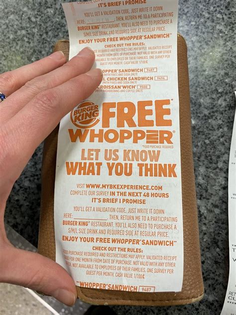 burger king free whoppers codes